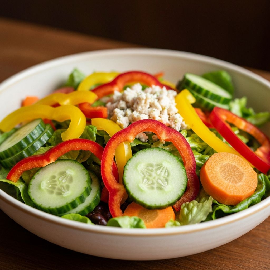 Fresh salad with mixed vegetables